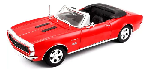 1967 Chevrolet Camaro Ss 396 Convertible Rojo 1/18 Febo