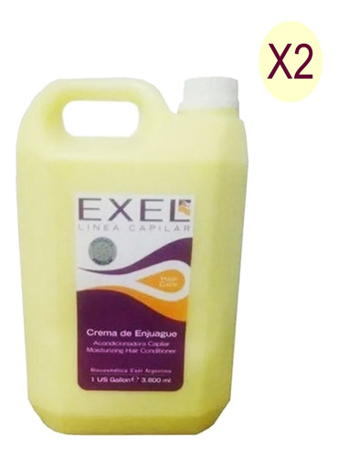 Acondicionador Exel Jojoba Peluqueria Profesional 3800ml X2