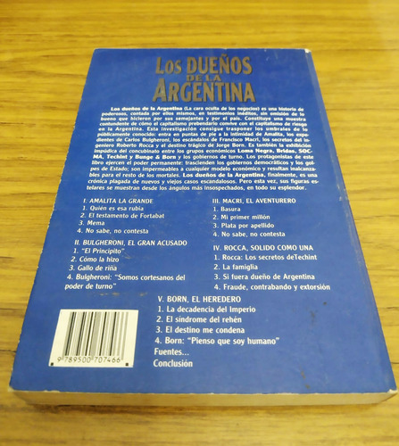 Los Dueños De La Argentina Luis Majul Editorial Sudamericana (Usado)