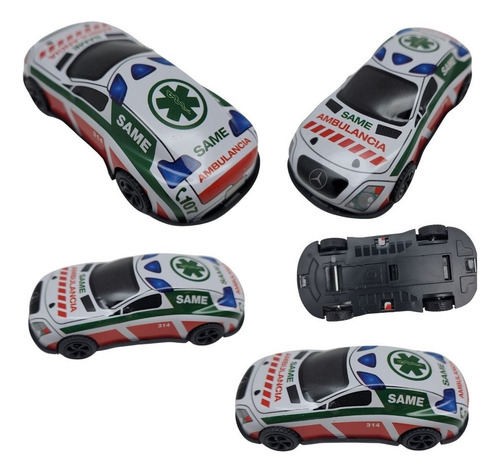 Super Auto Policia Ciudad Ambulancia Same Juguete Coleccion