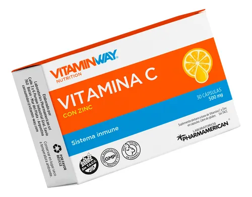 Vitamin Way Kit X2 Vitamina C Con Zinc Sistema Inmune 30c