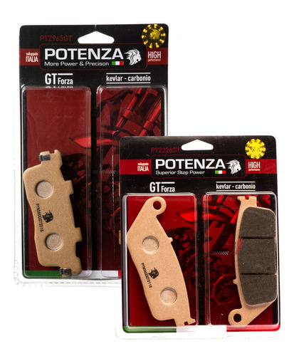 Kit Pastilha Potenza Diant+tras Downtown 300i 226gt+965gt