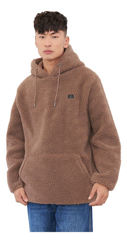 Polerón Hombre Hood Sherpa Café Corona