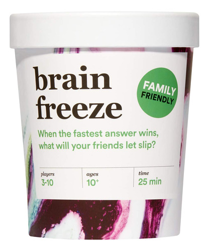Brain Freeze Family Card Game: El Juego De Hablar Antes De .