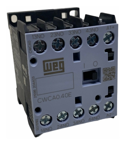 Minicontator Auxiliar 12vcc 4na 10a Cwca0-40-00c02 Weg