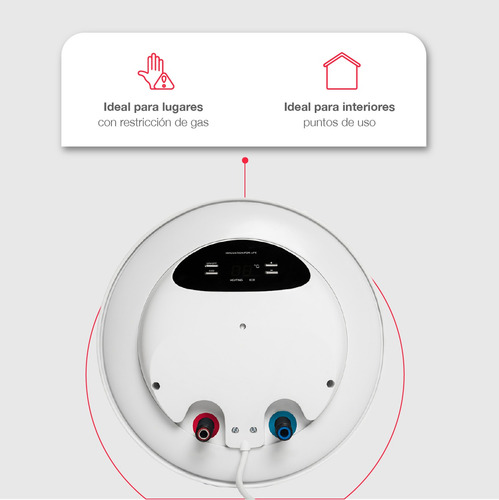 Calentador Depósito Eléct Mural Rheem 35 Litros 110 V 1 Serv
