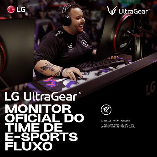 Monitor Gamer Lg Ultragear 24gs60f, 180hz, 1ms, Freesync Preto