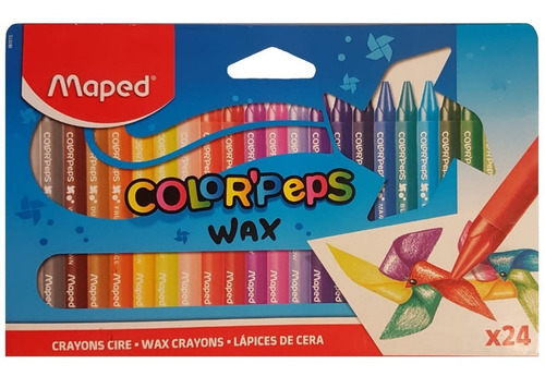 Crayones Maped Color Peps Caja X 24 Colores