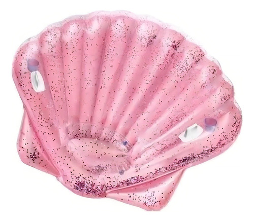 Inflable Flotador Para Alberca Con Forma De Concha Rosa