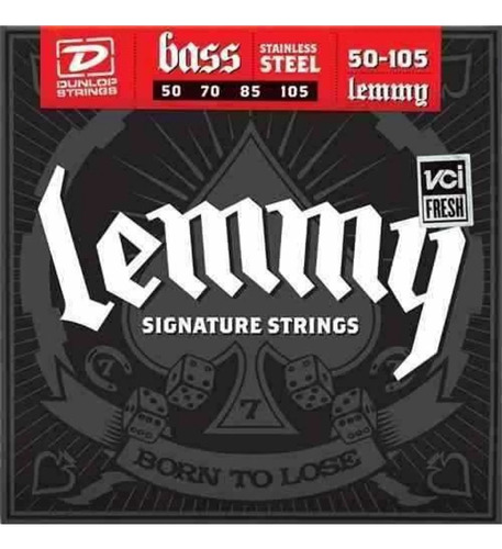 Encordado Dunlop Para Bajo 4 Cuerdas 050 105 Lemmy