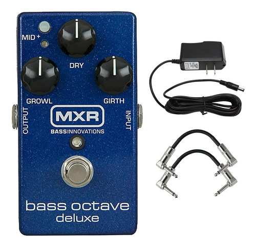 Mxr Pedal M288 Bass Octave Deluxe Con Fuente De Alimentac