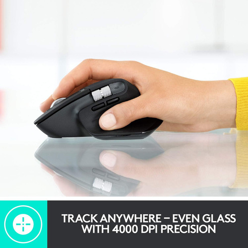 Mouse Logitech Mx Master 3, Inalámbrico, Ergonómico, 4000dpi