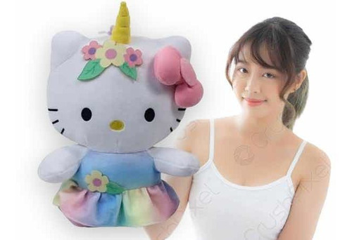 Peluche Hello Kitty Unicornio Sanrio Original 45cm