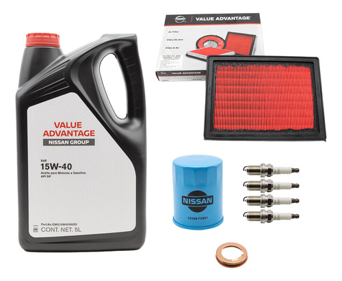 Kit De Afinacion 15w40 Tsuru1997-2017 Value Advantage