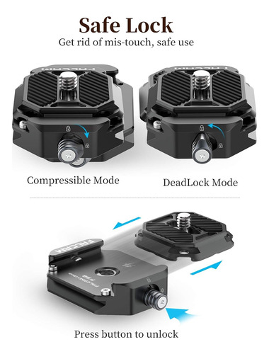 Kit De Placas Liberación Rápida Falcam Sujetador Para Cámara