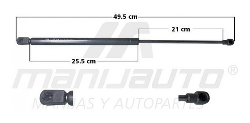 Amortiguador Cofre Volkswagen Polo 2003 - 2007 Mnj