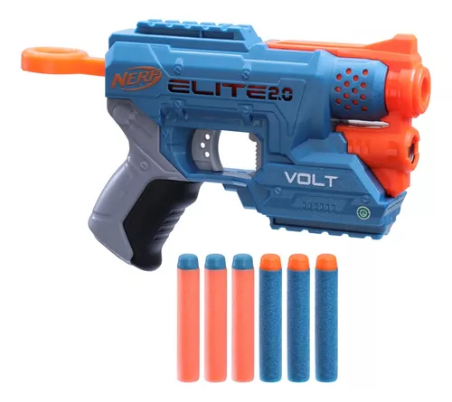 Lança Dardo Elite Rukkus Ics 8, Nerf, Azul/laranja