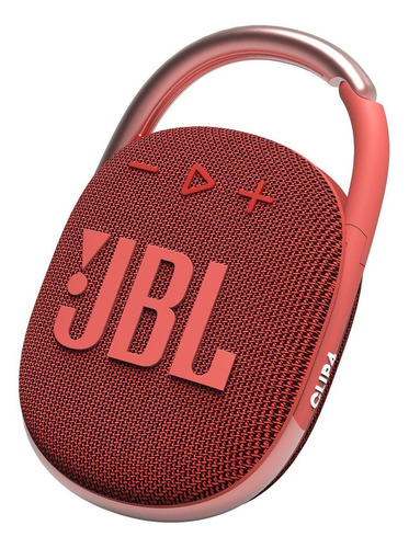 Parlante Jbl Clip 4 Portátil Con Bluetooth Rojo