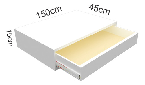 Mesa Suspensa Com Gaveta Para Home Office (150x45x15)