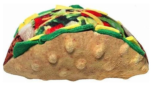 Juguete Taco De Peluche Chirriante Para Perro Tamaño L