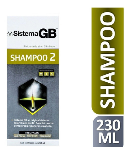 Shampoo Sistema Gb 2 Caida Cabello 230 Ml