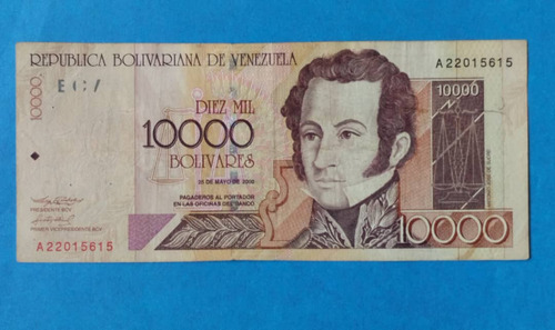 Billete De 5000 Bs Del 2000 A-8, Usado.