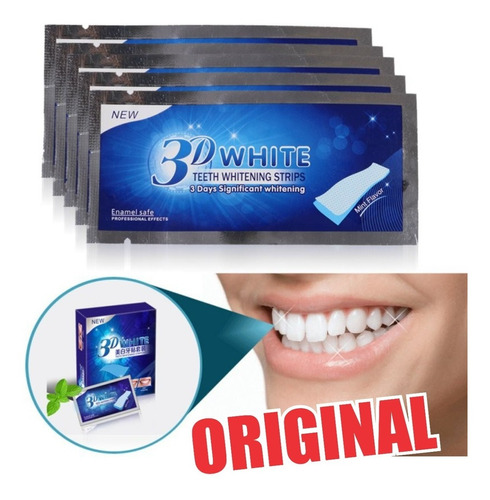 Kit Com 10 - Fitas   Clareador  Dental Branqueamento