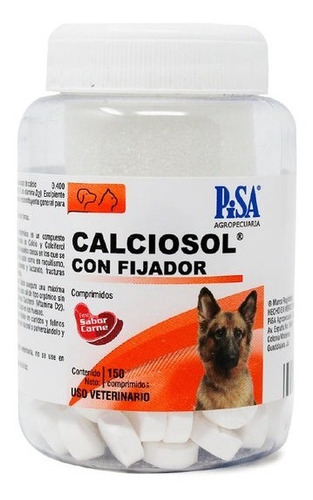 Calciosol 150 Tabs Pisa Calcio Con Fijador Perro Gato