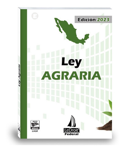 Ley Agraria, De Gobierno Federal. Editorial Ledroit, Tapa Blanda En Español