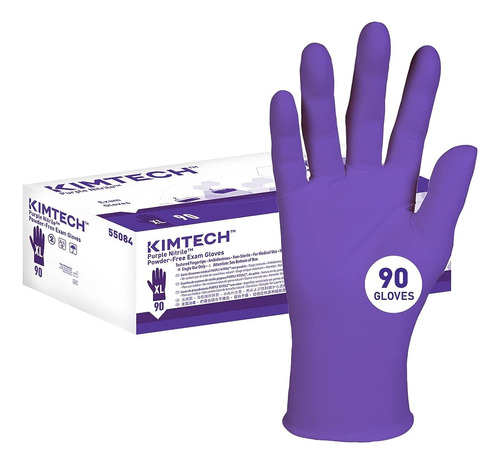 Guantes De Examen De Nitrilo Púrpura Kimtech (55084), 5.9 Mi