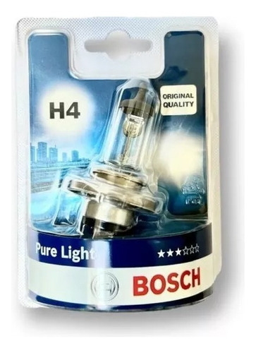 Ampolleta Bosch H4 12v Pure Light 60/55w P43t
