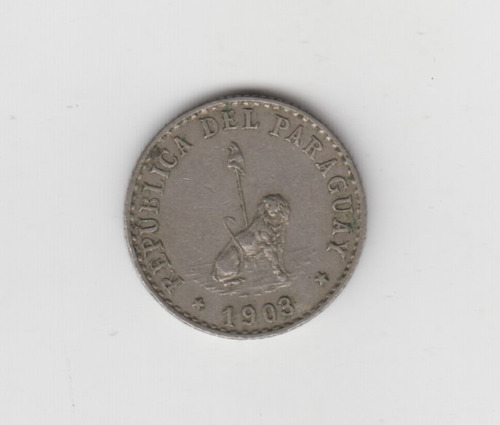 Moneda Paraguay 20 Centavos Año 1903 Muy Bueno
