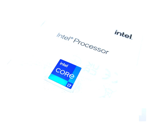 Sticker Original Etiqueta Intel Corei7 11 Y 12 Generacion