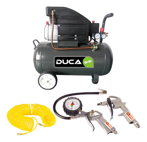 Compresor Aire Electrico 25 Litros 2 Hp Duca Pro Accesorios