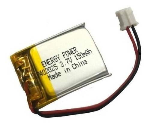 Bateria 3,7v 150mah Prismatica Recarregavel Com Fio 