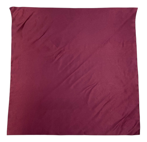 Mascada Color Solido Satinado Mujer Para Cabeza Mediano Tinto Liso Mediana