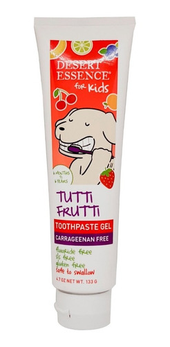 Desert Essence For Kids Tutti Frutti Toothpaste Gel 133g