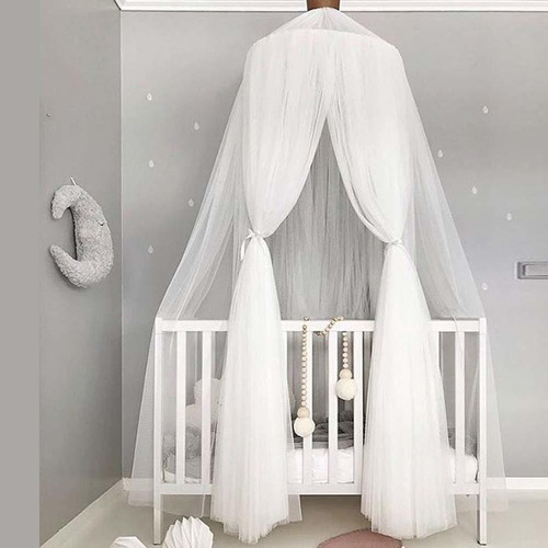 Tinleja Cuna Canopy Niños Bebé Princesa Cama Canopy Con C