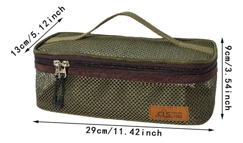 Bolsa Organizadora De Viaje Para Utensilios Verde Profundo