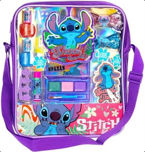 ¡bolso De Hombro Lleno De Maquillaje De Disney Stitch Que In