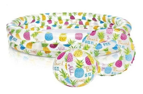 Piscina Intex Sun Beach + Flotador+balón 132*28cm