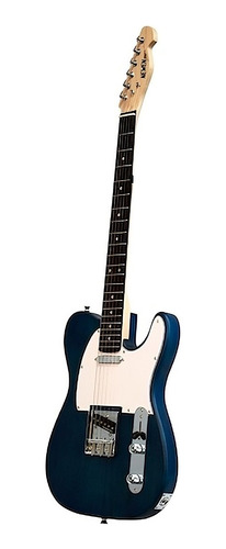 Guitarra Eléctrica Newen Telecaster Azul Blue Wood Maciza