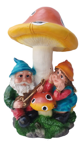 Pareja De Enanos, Duendes, Gnomos, Decoración De Jardín 