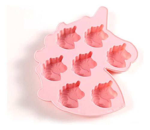 Molde De Silicona For Jabón Con Forma De Unicornio De 7