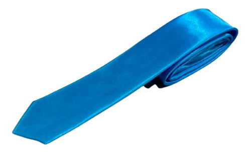 Imagen 2 de 2 de Corbata De Raso Lisa Varios Colores Adulto Excelente Calidad