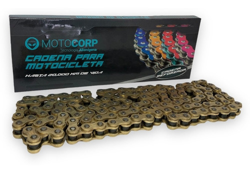 Cadena De Tracción Color 520hx120l Reforzada Motocorp