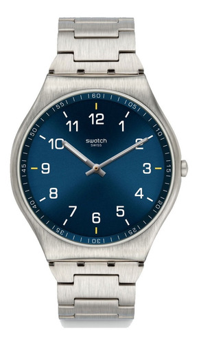 Reloj Swatch Ss07s106g Skin Suit Blue Agente Oficial