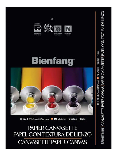 Block Bienfang Canvas Tipo Lienzo 45.7x60.7cm 10hjs