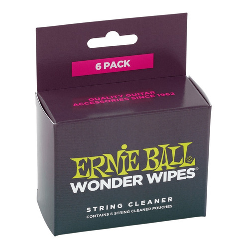 Ernie Ball 4277 Pack 6 Paños Descartables Limpieza General