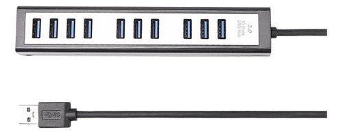 Cargador De Expansión Usb 3.0 Hub De Alta Velocidad De 10 Pu